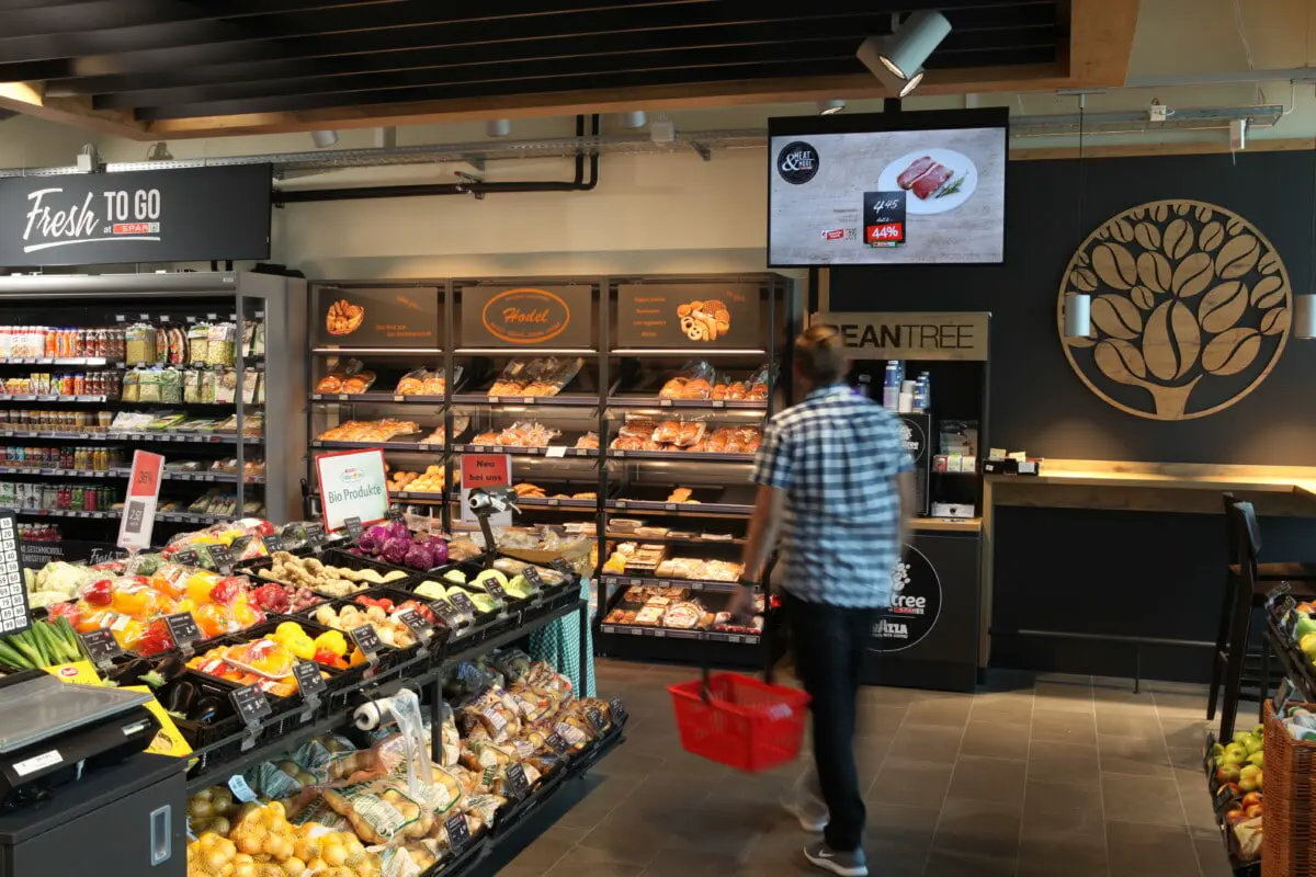 Imagem de Digital Signage em Supermercados